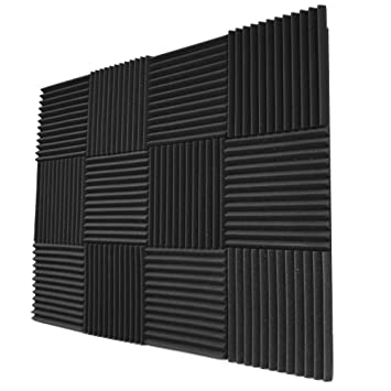 Acoustic foam panels for music studio