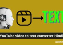 YouTube video to text converter Hindi