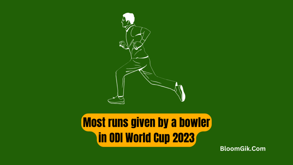 Most runs given by a bowler in ODI World Cup 2023