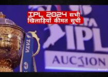 IPL 2024 All Players Price List